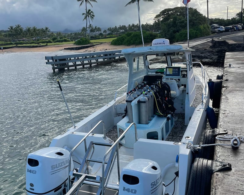 Certified Diver 2-Tank Boat Dive in Poipu, Kauai