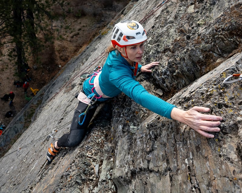 Lead Climbing Lesson in Whitefish