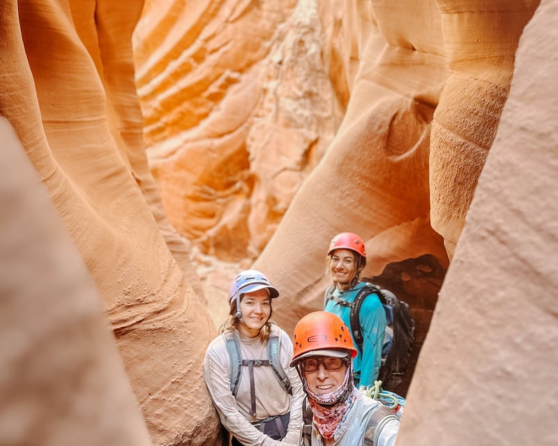 Private Slot Canyon Canyoneering in Utah's Irish Canyons