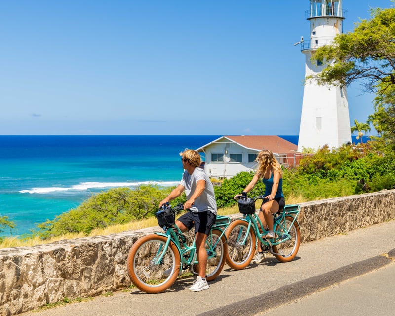 Diamond Head E-Bike Tour & Summit Hike from Waikiki