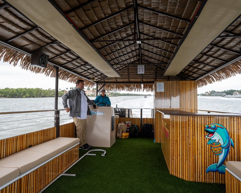 Private Port Royal Tiki Boat Cruise in Naples