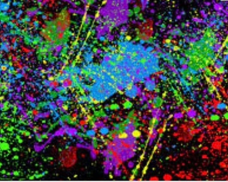 Black Light Paint Splatter Room in Charleston, WV