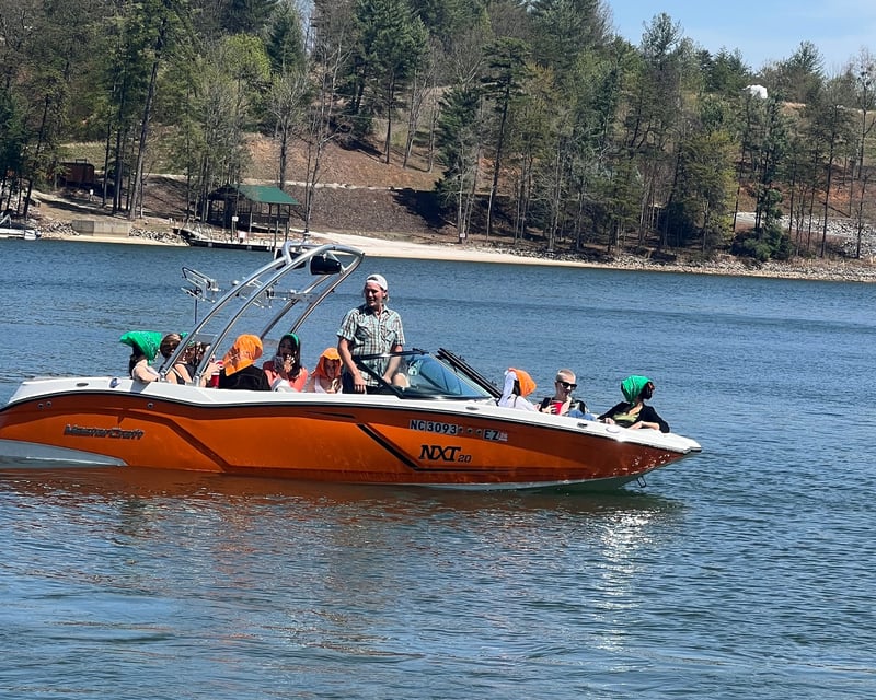 Private Wake Surf & Waterski Boat Charter on Lake James