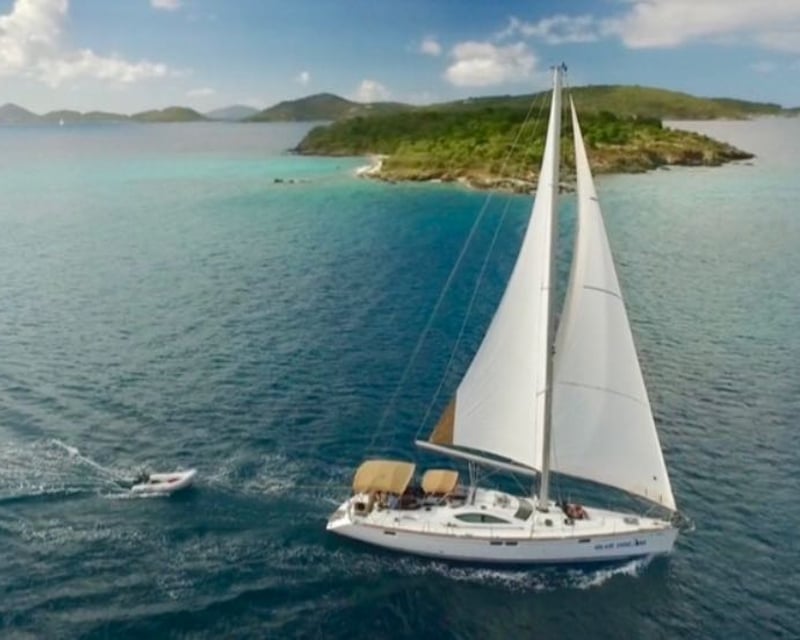 Private 55' Sailing Yacht Snorkel Trip in St. Thomas