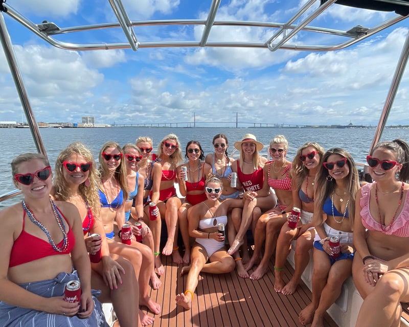 Bachelorette Harbor Cruise in Charleston