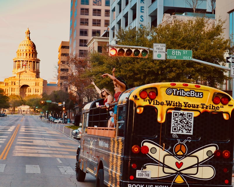 Ride a 2-Hour Roofless Party Bus Tour in Austin