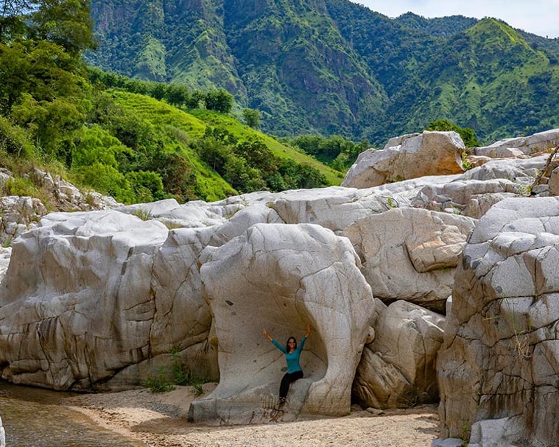 Utuado Canyon Waterfall & Taíno Petroglyph River Trek