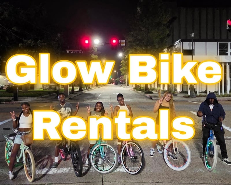 Glow-in-the-Dark Night Bike Rental in Baton Rouge