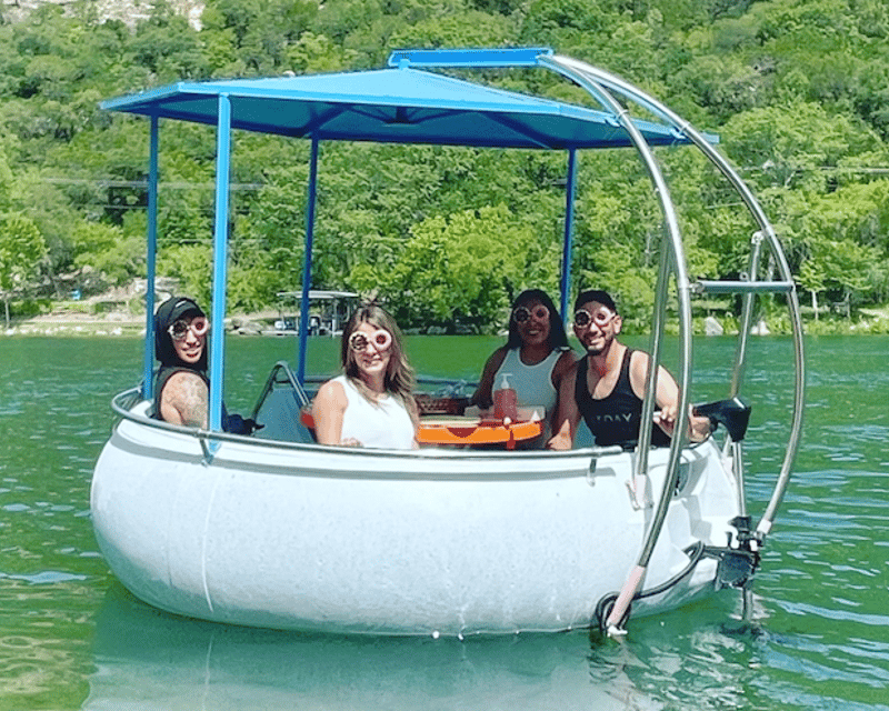 Donut Boat Rental on Lake Austin