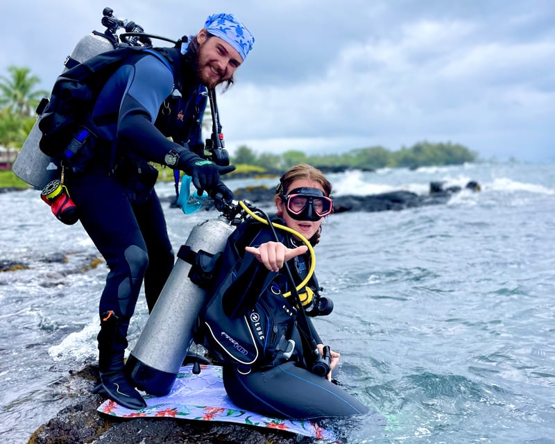 2-Tank Shore Dive at Wai'olena Beach Near Hilo