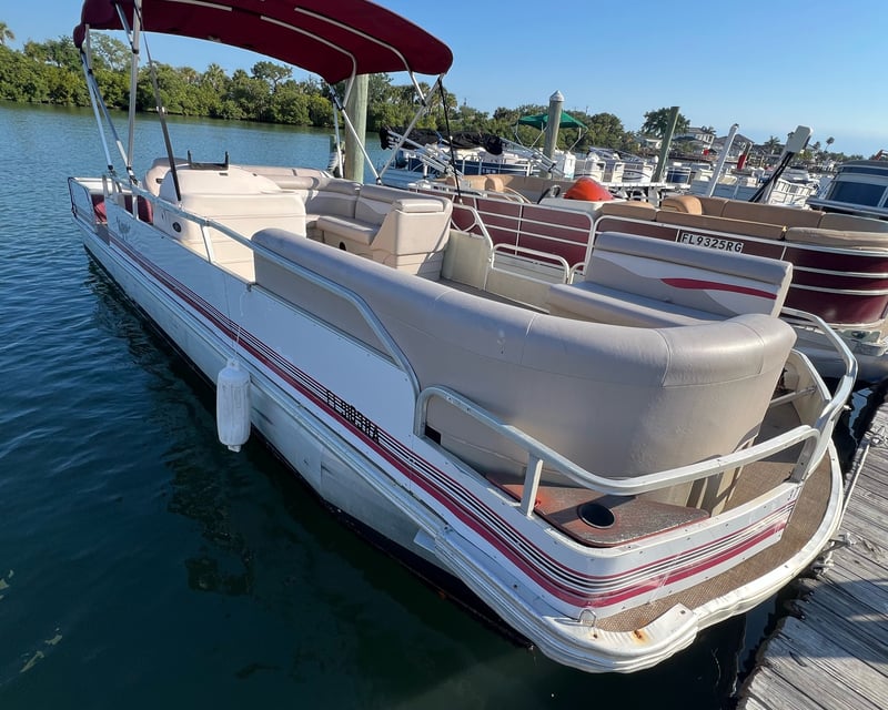 Tri-Toon Pontoon Boat Rental in New Smyrna Beach