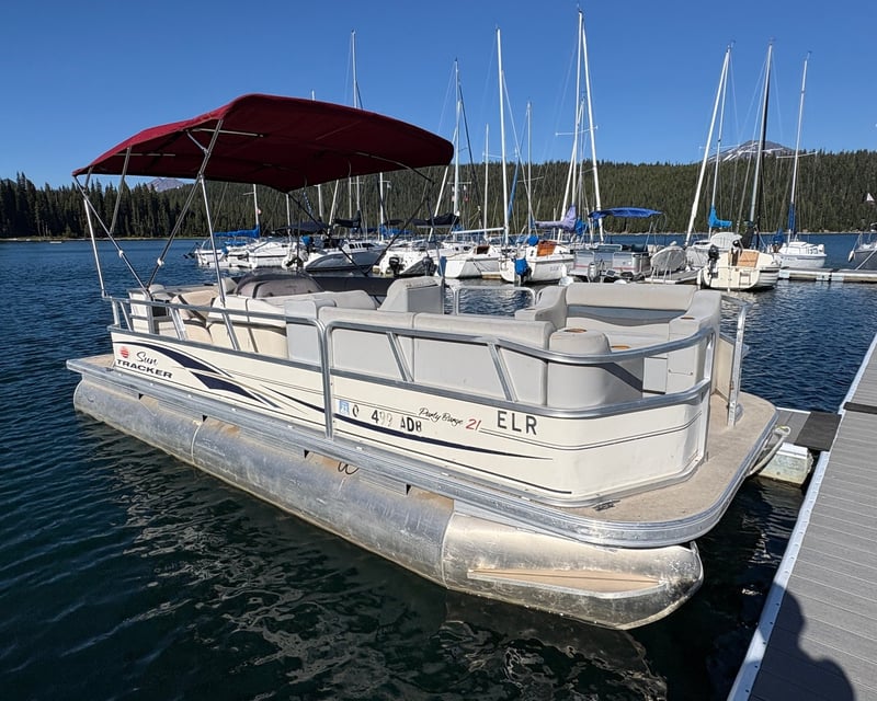 Elk Lake Dog-Friendly Fishing Pontoon Rental