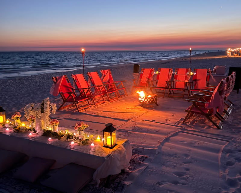 Private Bachelorette Beach Bonfire in Destin