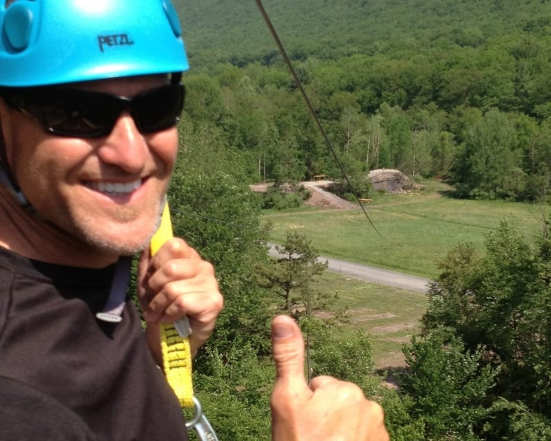 Zipline Ride in Nesquehoning Over 900 Feet