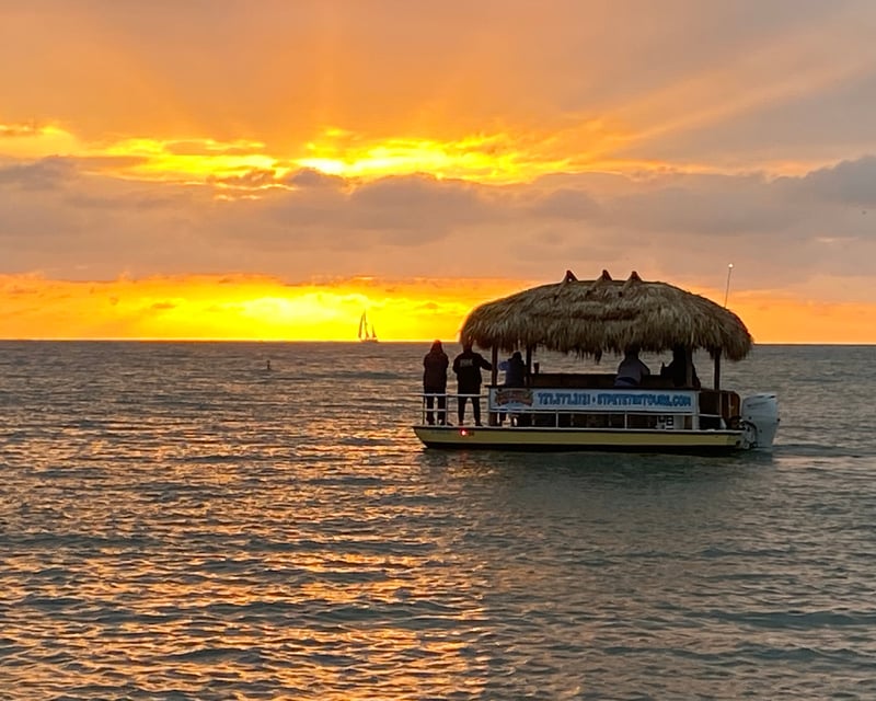 Private Sunset Floating Tiki Bar Cruise in St. Petersburg