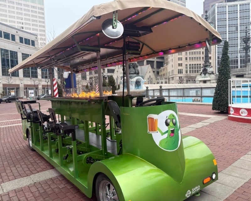 Private Downtown Indianapolis Party Bike with Fire Pit