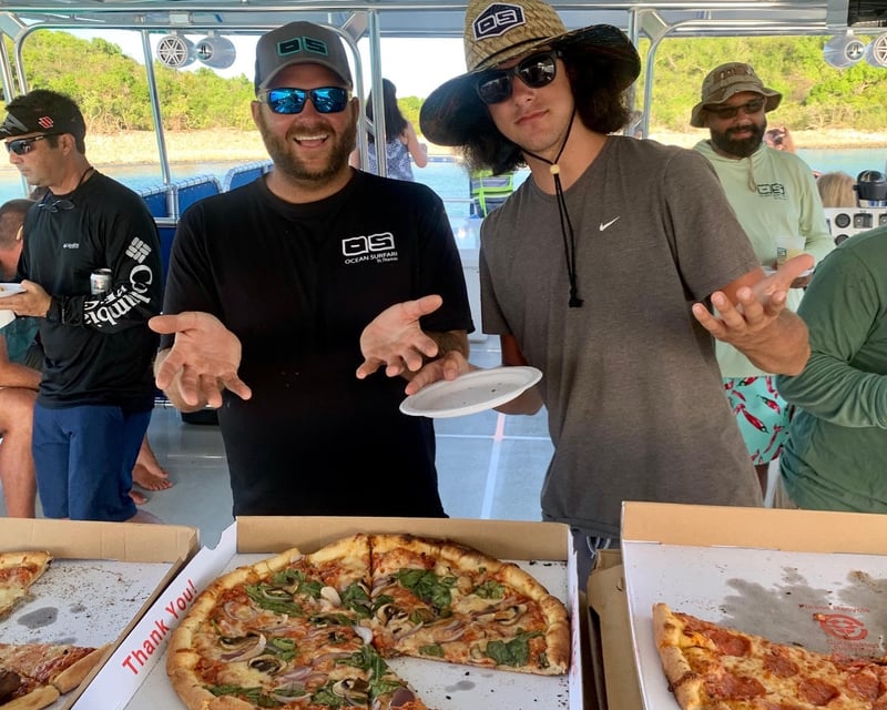 St Thomas Pizza Snorkeling Cruise