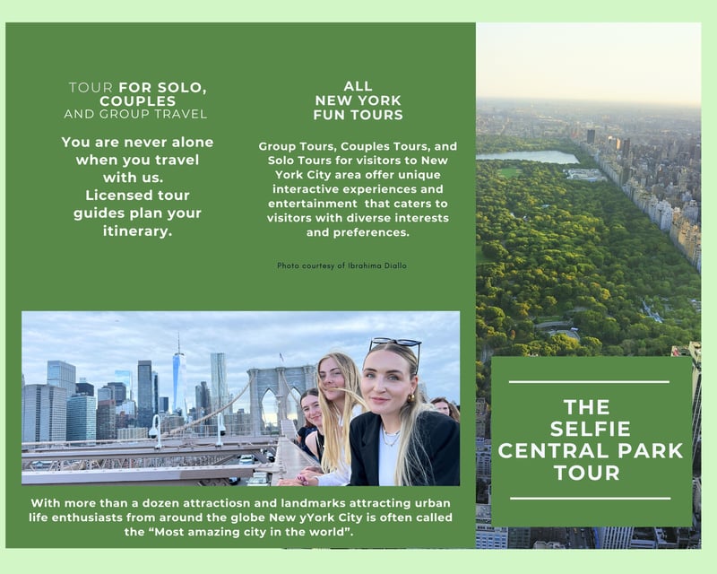 Central Park Smartphone Selfie Photo Tour in New York City