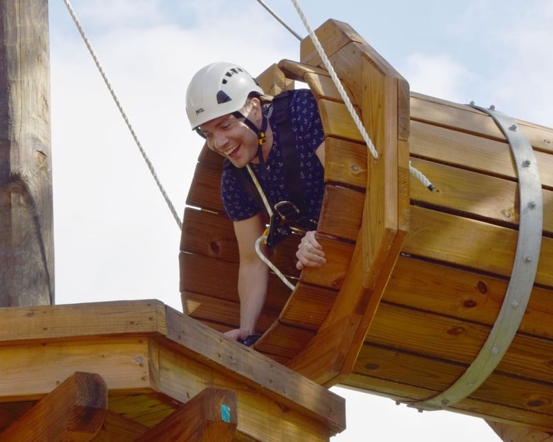 Self-Guided Aerial Obstacle Course in Helen