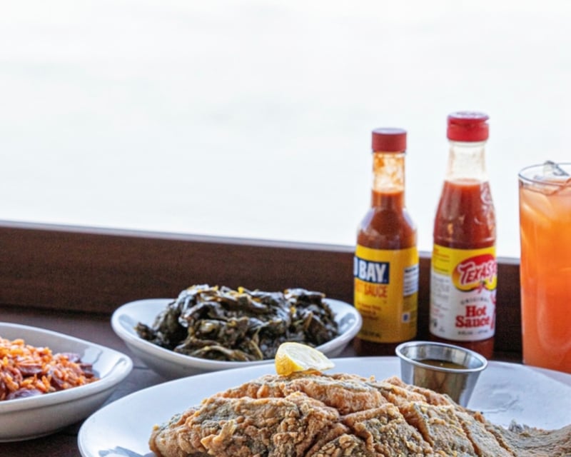 Folly Beach Fishing Charter, Seafood Feast & Sunset Cruise