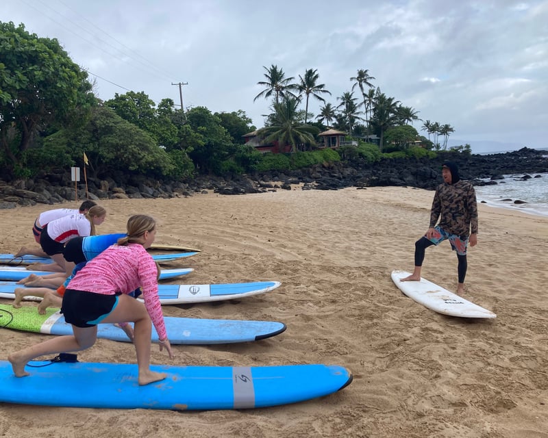 Group Surf Lesson on Oahu's North Shore