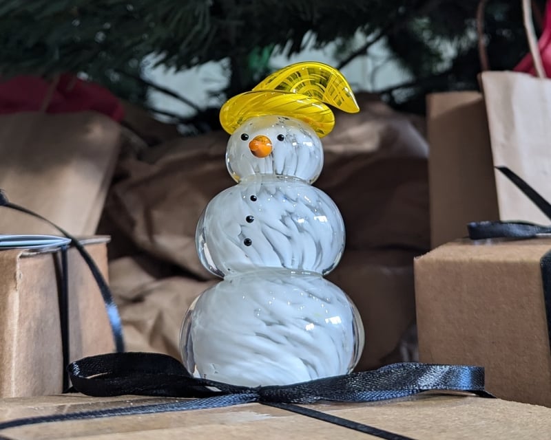 Glass Snowman Making Class in Toledo