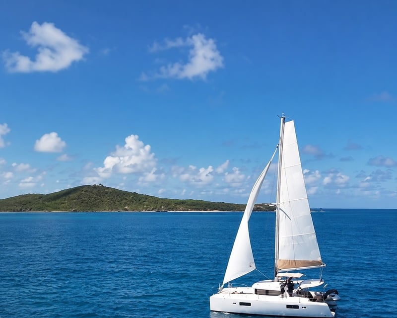 Private 42' Catamaran Island Charter from Fajardo