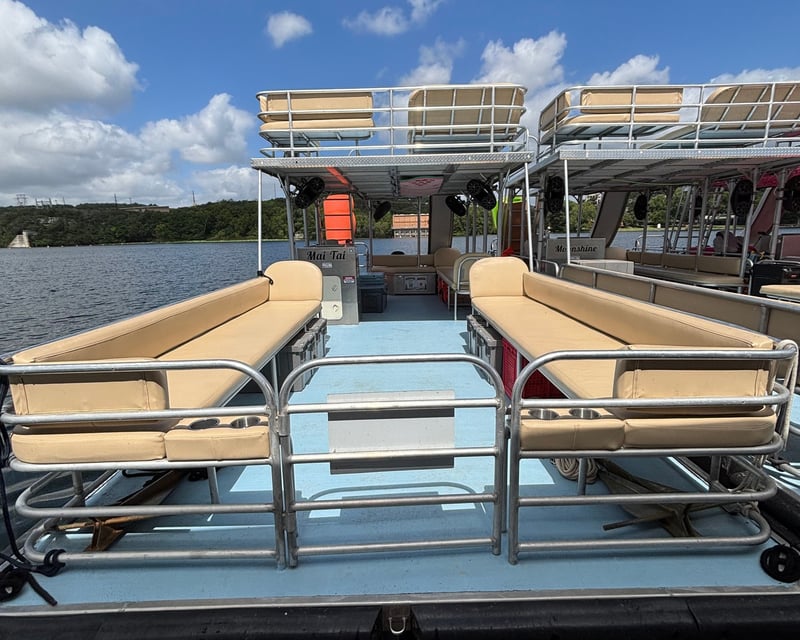 Private Double-Decker Party Boat with Slide on Lake Austin