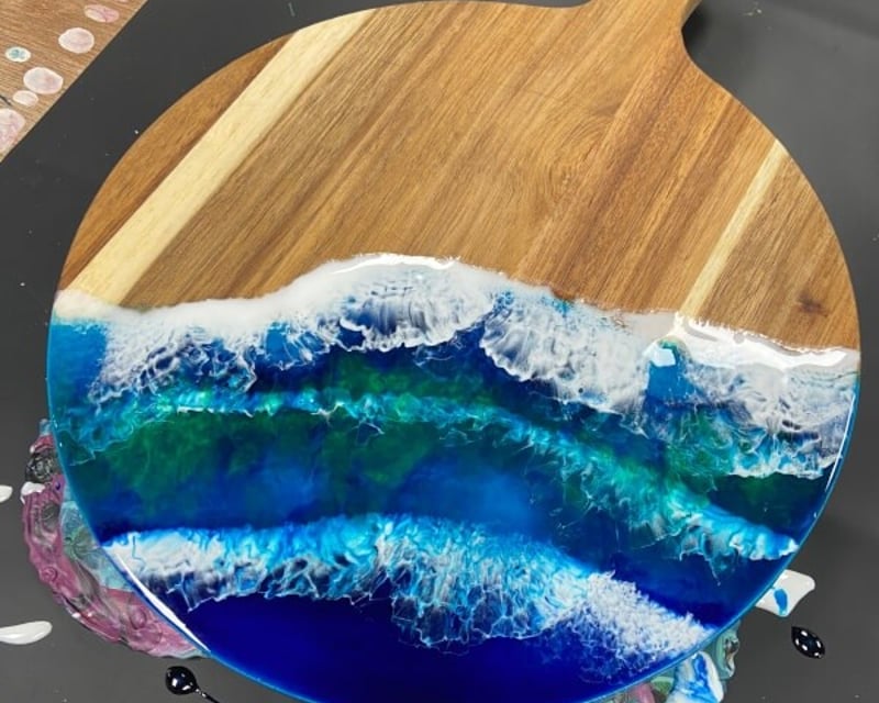 Resin Charcuterie Board Class in Arlington
