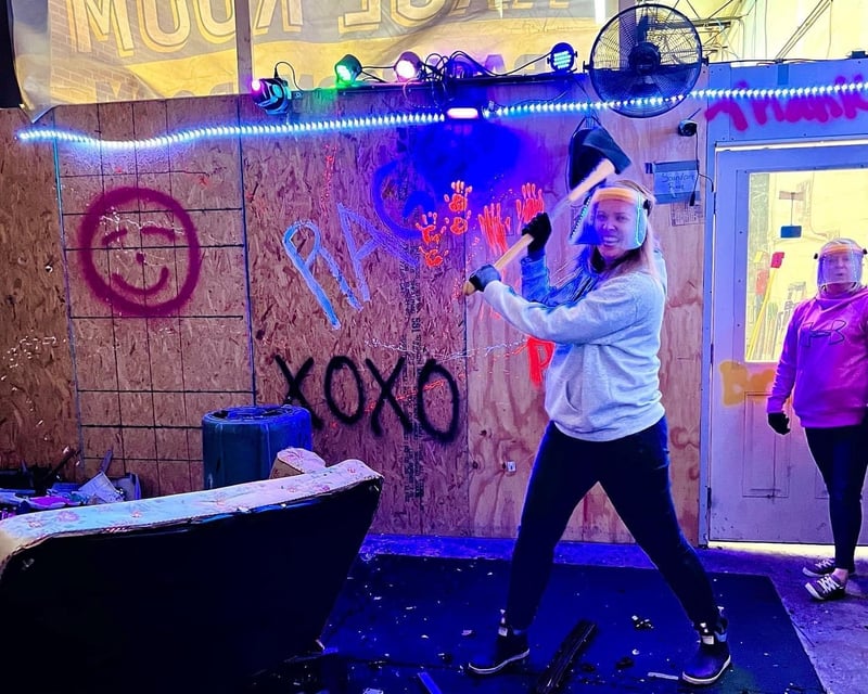 Color-Lit Rage Room Experience in Glen Burnie