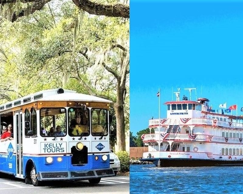 Guided Savannah Trolley Tour & River Cruise