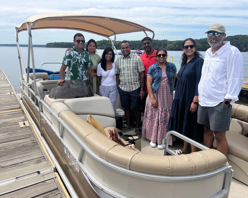 Private Captained Pontoon Charter on Jordan Lake