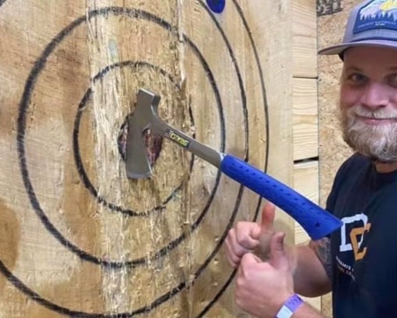Coached Axe Throwing Lunch Session in Elk City