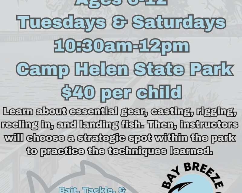 Introductory Fishing Lesson at Camp Helen State Park