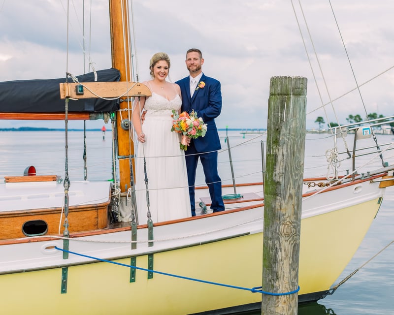 Sailboat Wedding & Elopement Cruise in St. Michaels