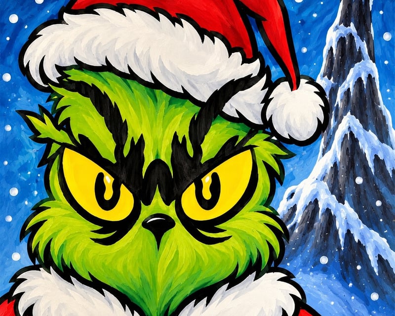 Christmas Painting Party in Boise on Canvas & Ornaments