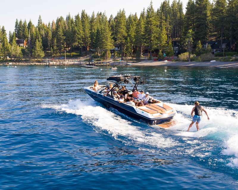 Lake Tahoe Wakesurf Boat Charter with Pro Driver