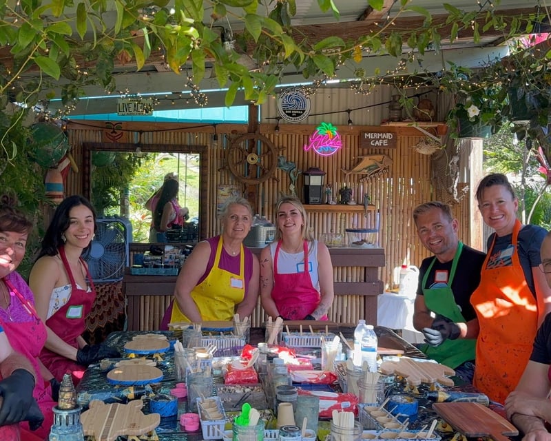 Ocean Resin Charcuterie Board Workshop in Paia, Maui
