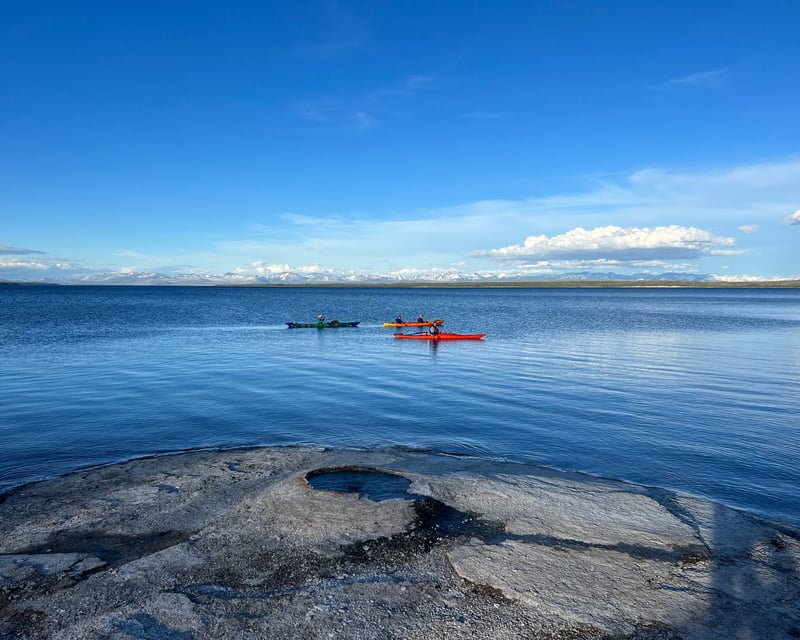 Early Morning West Thumb Geyser Basin Kayak Tour