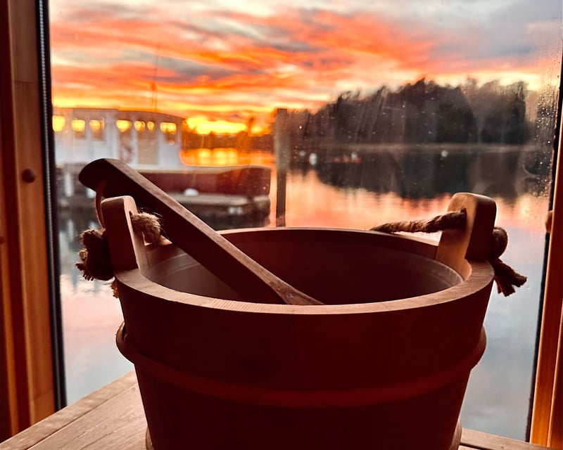 Floating Sauna Session in Kennebunkport