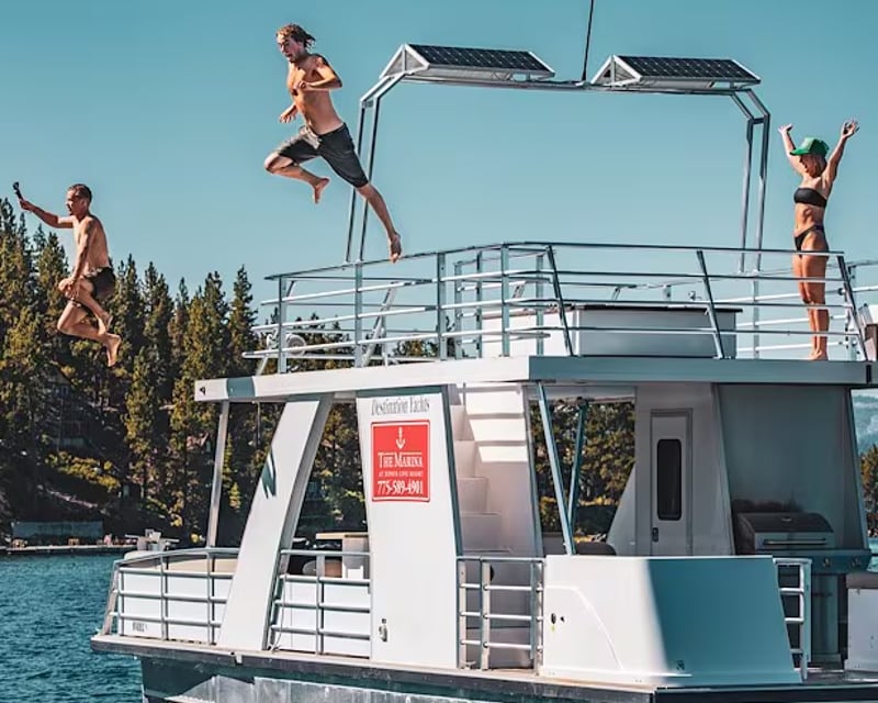 36' Pontoon Rental in Zephyr Cove
