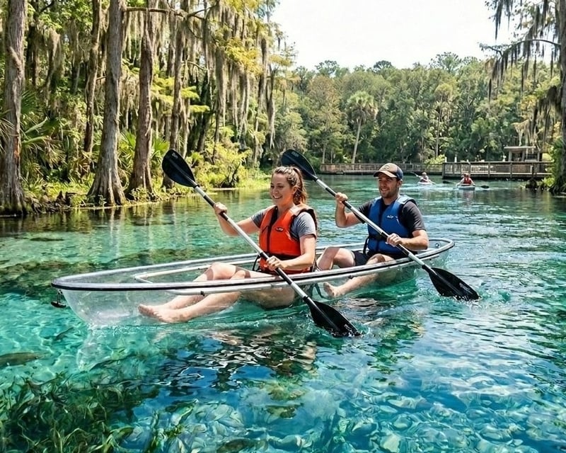 Tandem Clear Kayak Rental at Silver Springs State Park