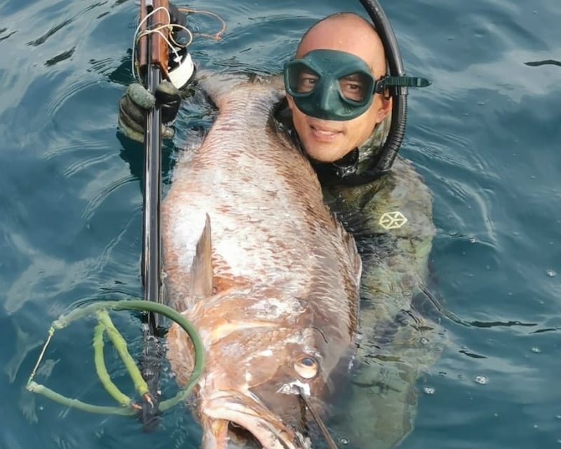 Spearfishing Training at Crandon Park Marina