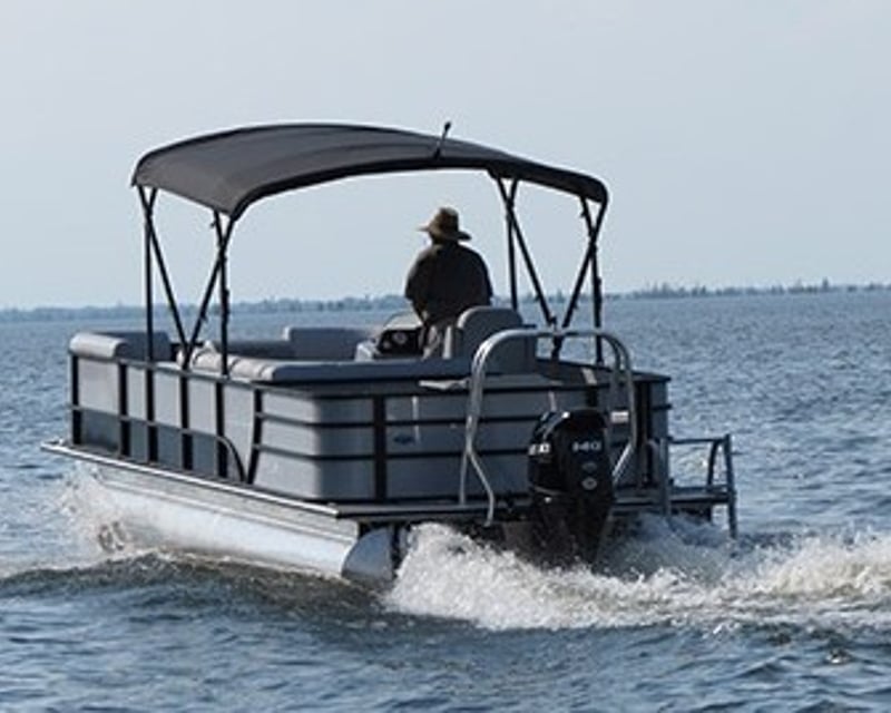 Private 24' Fishing Pontoon Rental in Santee, SC