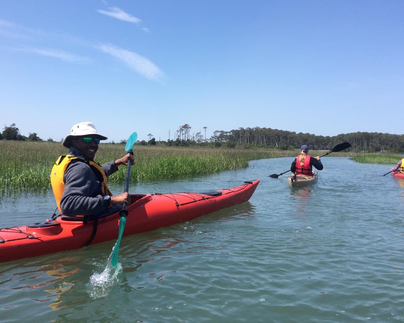 Kayak Eastern Shore Wildlife Refuge Barrier Island Tour