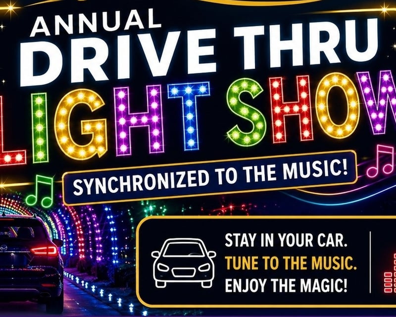 2-Mile Drive-Thru Holiday Light Show in West Palm Beach