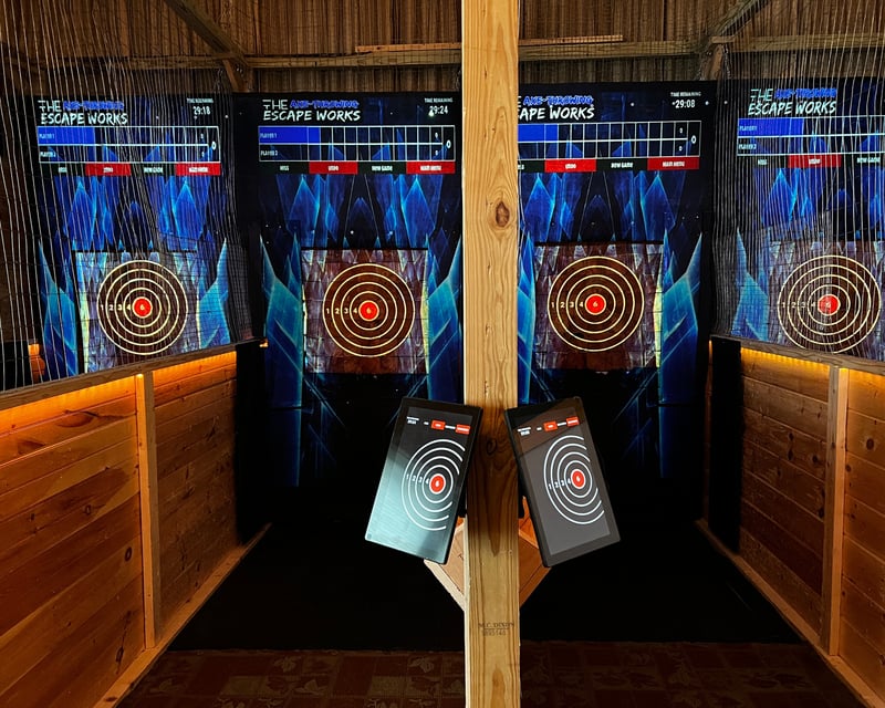 Interactive Axe Throwing With Digital Scoring in Watertown
