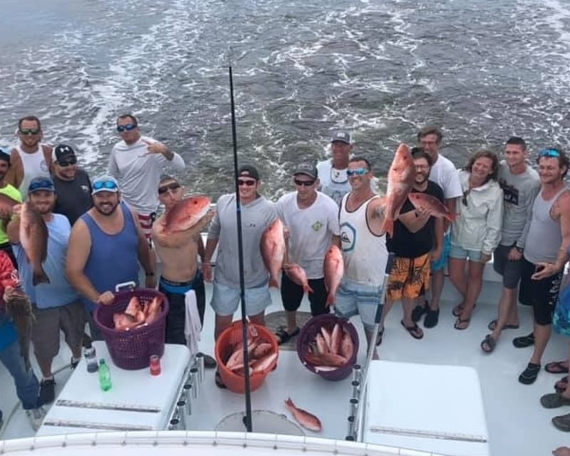 Shared Gulf Fishing Trip on a 65' Boat in Pensacola