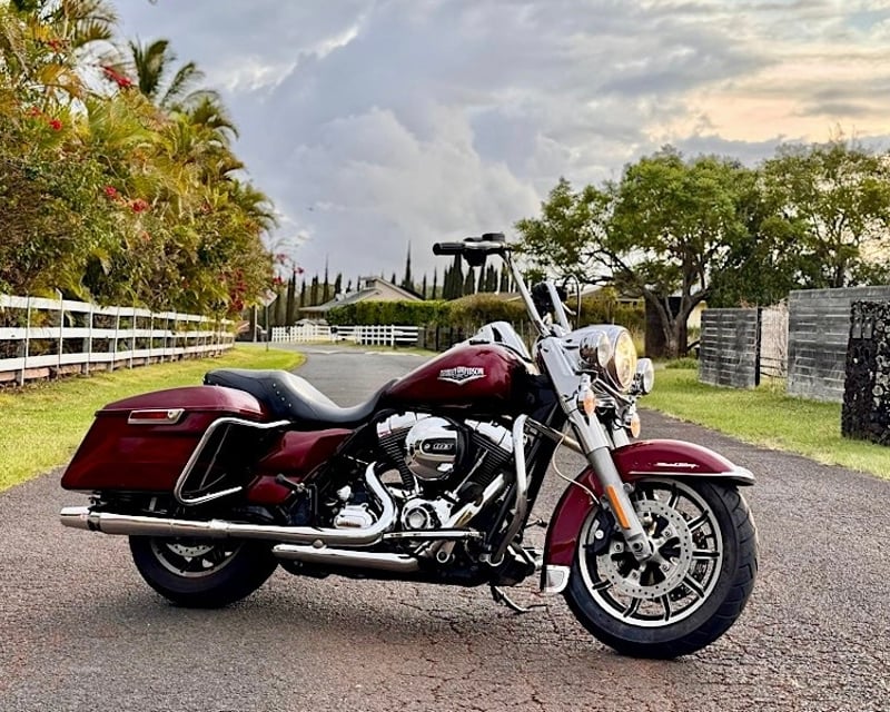 Maui Motorcycle Rental on a Harley-Davidson Road King