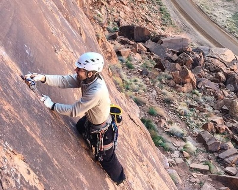 Advanced Rock Climbing Lesson in Moab
